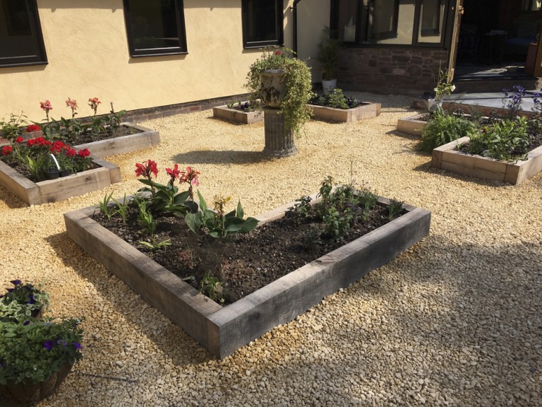 Justin Jones Landscapes and Gardens Hereford | Courtyard Garden Near Madley